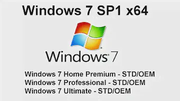 ISO Windows 7 SP1 x64  STD OEM Home Pro Ultimate NOV2018