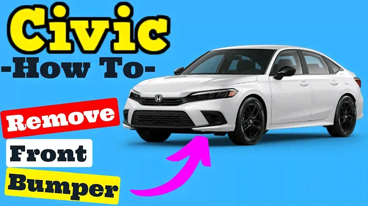Honda Civic -- How to Remove Front Bumper Cover 2022