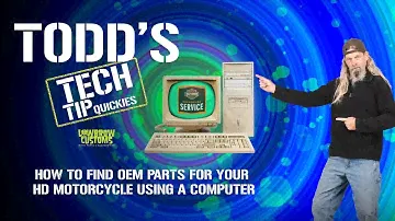 Todd's Tech Tip Quickies: Using Harley-Davidson Service Portal To Find OEM Parts For Your Motorcycle