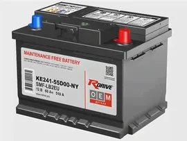 Аккумулятор RDrive OEM (KE241-55D00-NY NISSAN) 60Ah О.П 510A