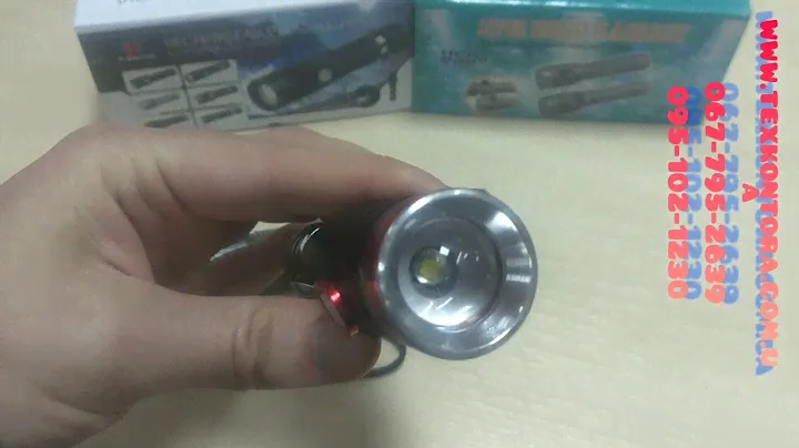 Ручной Фонарик Bailong BL-736-T6 с USB. мощный фонарь. полицейский фонарь. металлический фонарик