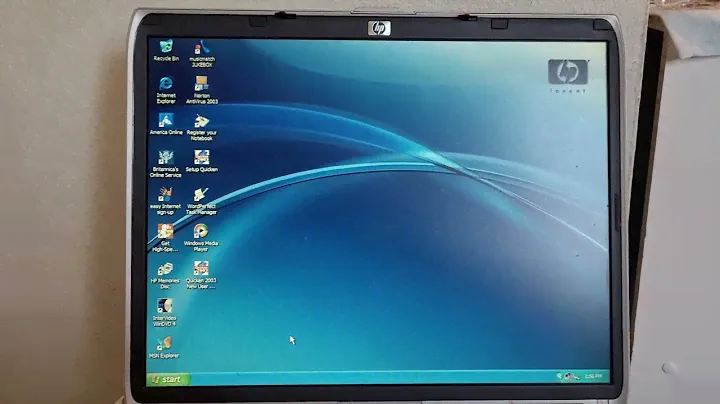 2003 HP Pavilion ze4547wm running Windows XP Home Edition SP1 (somewhat Original OEM Install)