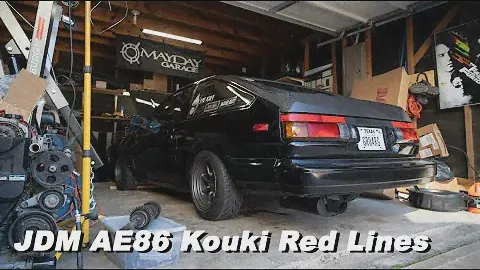 AE86 JDM Kouki Red Line Tail Lights Install
