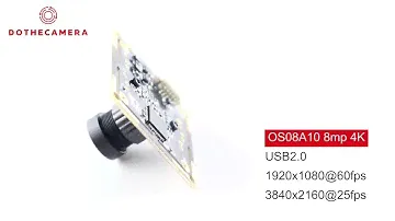 8mp USB Camera Module OS08A10 Omnivision Sensor 4K@25fps