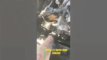 Dodge/Chrysler/Mopar 5.7 water pump removal