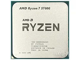 Процессор AMD Ryzen 7 5700G (3800MHz/AM4/L2+L3 20480Kb) 100-000000263 OEM