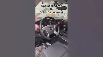 Upgraded OEM Steering Wheels are better than Quick Disconnect!