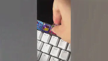 I caught the Mew! #keycaps #mechanicalkeyboard #handmade #anime #pokemon #pokémon