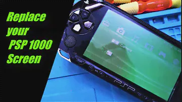 Replacing a damaged PSP 1000 LCD Screen.