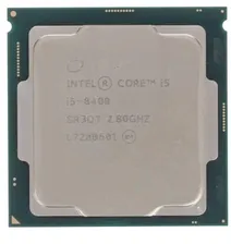 Процессор Intel Core i5-8400, 2.8ГГц, (Turbo 4ГГц), 6-ядерный, L3 9МБ, LGA1151v2, OEM