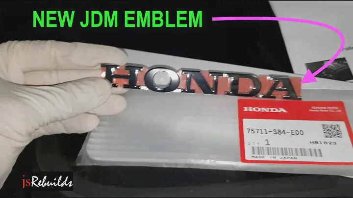 How to Install new JDM Honda Emblem