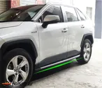 Пороги OEM-style для Тойота РАВ 4 2019 2020 2021 2022 2023 (5 поколение)