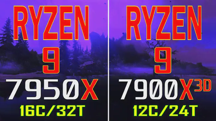 RYZEN 9 7950X vs RYZEN 9 7900X3D // PC GAMES BENCHMARK TEST ||