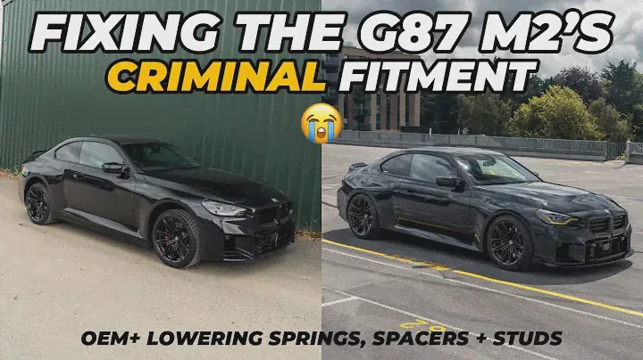 BMW G87 M2 OEM+ Fitment: Lowering Springs, Spacers, and Stud Conversion Kit