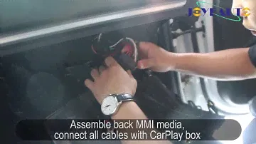 Installation Video DIY Audi A3 Wireless Apple CarPlay Upgrade with Front/Rear View Camera