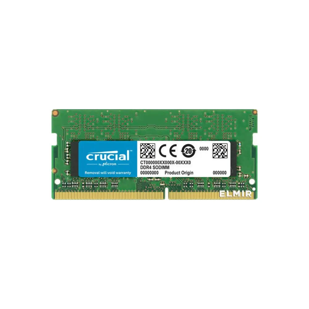 Память SO-DIMM DDR4 8Gb PC25600 3200MHz CL22 1.2V Crucial OEM (CT8G4SFS832A)