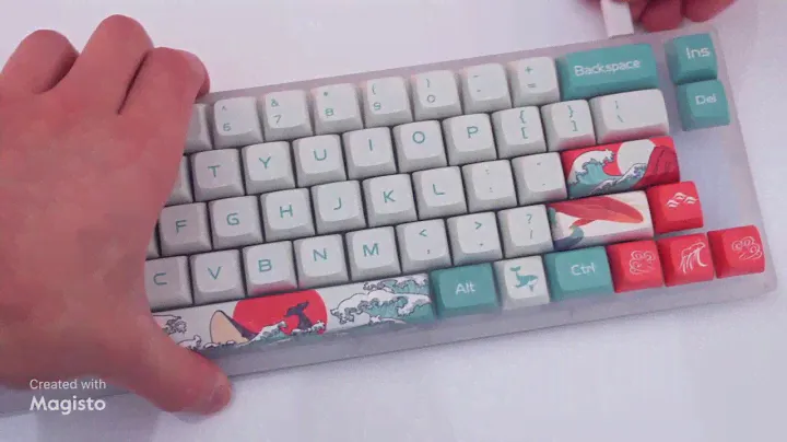 108 Keys XDA  Profile PBT Keycap DYE-Sublimation Japanese Ukiyo-e Keycaps For GK61 Cherry MX Switch