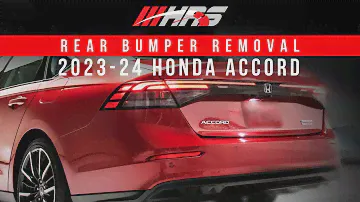 How to Uninstall/Remove Rear bumper from 2023-24 Hona Accord