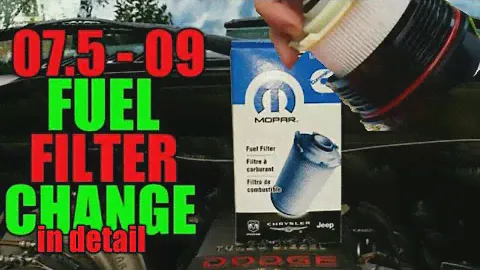 07.5 - 09 6.7 cummins fuel filter change in detail