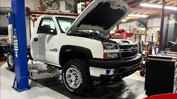 Chevrolet Silverado 2006 LBZ Duramax 4x4 RCLB Chassis Detail Results H2 Wheels + spacers PT8
