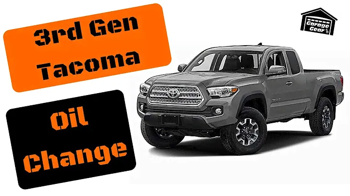 How To Do An Oil & Filter Change On A 2016 2017 2018 2019 2020 Toyota Tacoma 3.5 Liter V6 Engine