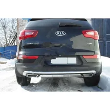 Накладки заднего бампера Simas под две трубы для Kia Sportage 2010-2015 артикул oem-1085