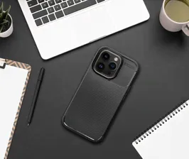 OEM Futerał CARBON PREMIUM do IPHONE 15 Plus czarny