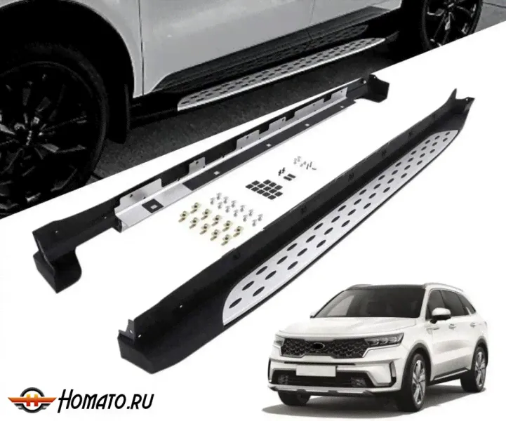 Пороги для Kia Sorento 4 2020+ | OEM style-0