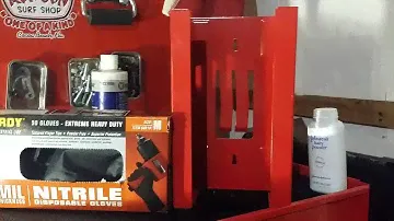 Habor Freight 9Mil Nitrile Gloves and Magnetic Glove Dispenser