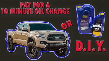 How to change Oil & Filter on Toyota Tacoma 3.5 liter V6 2016 2017 2018 2019 2020 2021