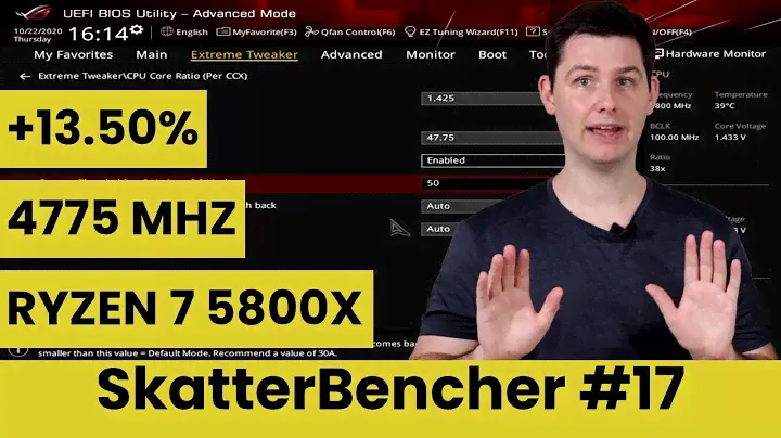 Ryzen 7 5800X разогнан до 4775 МГц с помощью ASUS Dynamic OC Switching | СкэттерБенчер #17