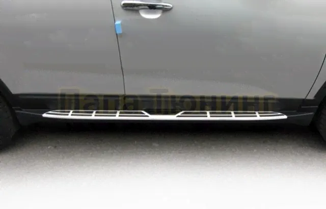 Пороги алюминиевые Mobis Style OEM Tuning для Kia Sorento 2009-2020