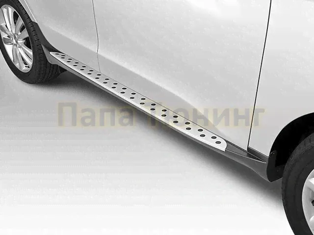 Пороги алюминиевые BMW Style OEM Tuning для Hyundai ix35 2010-2015-3
