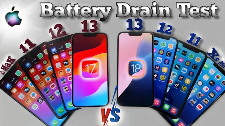 IOS 17 vs IOS 18 Battery Drain Test Comparision iPhone Xs Max∼11∼12∼13
