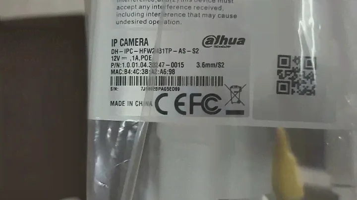 Dahua DH-IPC HFW2431TP-AS-S2    Make Your Life Safer #smart #h.265+ #isecureall #dahua