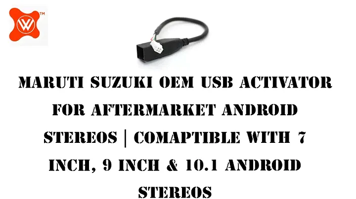 Maruti Suzuki OEM USB Activator For Android Stereos | Factory USB Adapter For Maruti Suzuki