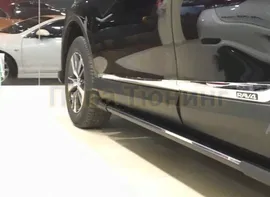 Пороги алюминиевые OEM-style для Toyota RAV4 2015-2019