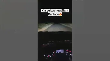 Kia seltos headlights replaced video | osram LED #kiaseltos #headlights #poorlight