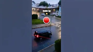 H2 Hummer runs a stop sign violating a city ordinance #violation #christophercolumbus