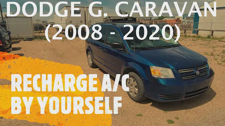 Dodge Grand Caravan - HOW TO RECHARGE A/C by Yourself (2008 - 2020)